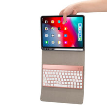 Load image into Gallery viewer, RK11A Backlight TPU Multi Color Light Bluetooth Keyboard Horizontal Flip Leather Case for iPad Pro 11 2020 / 2018 with Holder &amp; Pen Slot