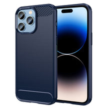 Load image into Gallery viewer, Brushed Texture Carbon Fiber TPU Phone Case, For iPhone 14, For iPhone 14 Pro, For iPhone 14 Pro Max, For iPhone 14 Plus