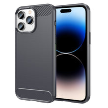Load image into Gallery viewer, Brushed Texture Carbon Fiber TPU Phone Case, For iPhone 14, For iPhone 14 Pro, For iPhone 14 Pro Max, For iPhone 14 Plus