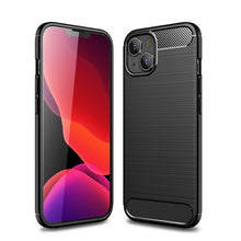 Load image into Gallery viewer, Brushed Texture Carbon Fiber TPU Phone Case, For iPhone 14, For iPhone 14 Pro, For iPhone 14 Pro Max, For iPhone 14 Plus