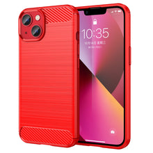 Load image into Gallery viewer, Brushed Texture Carbon Fiber TPU Phone Case, For iPhone 14, For iPhone 14 Pro, For iPhone 14 Pro Max, For iPhone 14 Plus