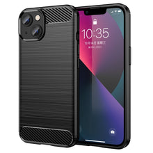 Load image into Gallery viewer, Brushed Texture Carbon Fiber TPU Phone Case, For iPhone 14, For iPhone 14 Pro, For iPhone 14 Pro Max, For iPhone 14 Plus