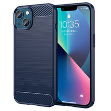 Load image into Gallery viewer, Brushed Texture Carbon Fiber TPU Phone Case, For iPhone 14, For iPhone 14 Pro, For iPhone 14 Pro Max, For iPhone 14 Plus