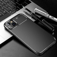 Load image into Gallery viewer, Carbon Fiber Texture TPU Phone Case, For iPhone 14 Pro Max, For iPhone 14, For iPhone 14 Plus