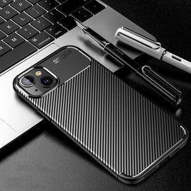 Carbon Fiber Texture TPU Phone Case, For iPhone 14 Pro Max, For iPhone 14, For iPhone 14 Plus