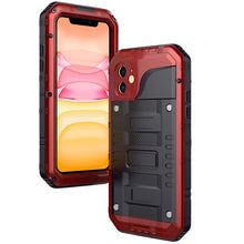 Load image into Gallery viewer, Dustproof Shockproof Waterproof Silicone + Metal Protective Case, For iPhone 11, For iPhone 11 Pro Max, For iPhone 11 Pro