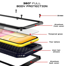 Load image into Gallery viewer, Dustproof Shockproof Waterproof Silicone + Metal Protective Case, For iPhone 11, For iPhone 11 Pro Max, For iPhone 11 Pro