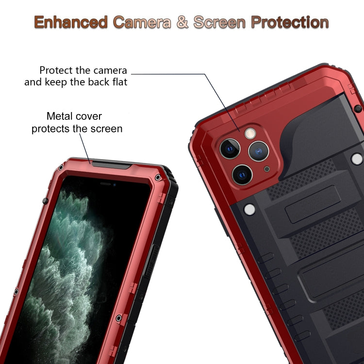 Dustproof Shockproof Waterproof Silicone + Metal Protective Case, For iPhone 11 Pro Max