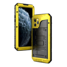 Load image into Gallery viewer, Dustproof Shockproof Waterproof Silicone + Metal Protective Case, For iPhone 11, For iPhone 11 Pro Max, For iPhone 11 Pro