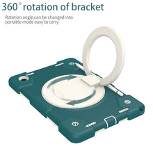 Load image into Gallery viewer, Silicone + PC Full Body Protection Tablet Case With Holder &amp; Strap, For Samsung Galaxy Tab A8 10.5 2021, For iPad 10.2 2019/10.2 2020/10.2 2021, For iPad 9.7 2018, For iPad Pro 11 2020/Pro 11 2018/Air 2020/Air 2022