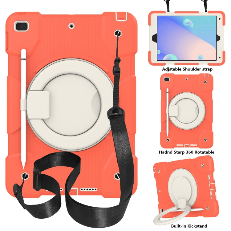 Silicone + PC Full Body Protection Tablet Case With Holder & Strap, For Samsung Galaxy Tab A8 10.5 2021, For iPad 10.2 2019/10.2 2020/10.2 2021, For iPad 9.7 2018, For iPad Pro 11 2020/Pro 11 2018/Air 2020/Air 2022