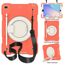 Load image into Gallery viewer, Silicone + PC Full Body Protection Tablet Case With Holder &amp; Strap, For Samsung Galaxy Tab A8 10.5 2021, For iPad 10.2 2019/10.2 2020/10.2 2021, For iPad 9.7 2018, For iPad Pro 11 2020/Pro 11 2018/Air 2020/Air 2022