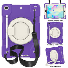 Load image into Gallery viewer, Silicone + PC Full Body Protection Tablet Case With Holder &amp; Strap, For Samsung Galaxy Tab A8 10.5 2021, For iPad 10.2 2019/10.2 2020/10.2 2021, For iPad 9.7 2018, For iPad Pro 11 2020/Pro 11 2018/Air 2020/Air 2022