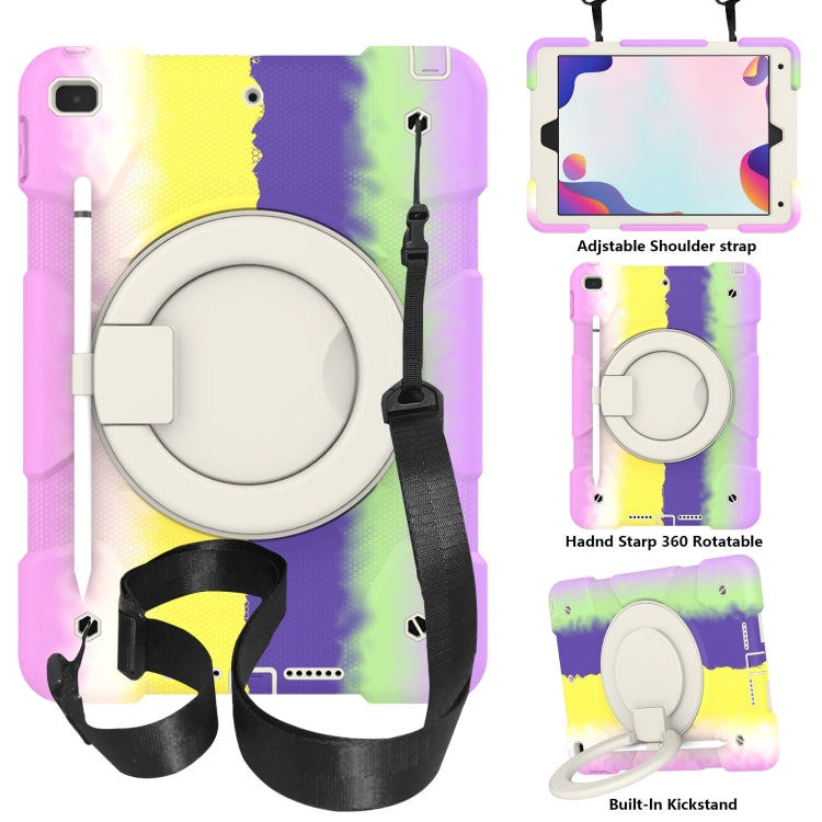 Silicone + PC Full Body Protection Tablet Case With Holder & Strap, For Samsung Galaxy Tab A8 10.5 2021, For iPad 10.2 2019/10.2 2020/10.2 2021, For iPad 9.7 2018, For iPad Pro 11 2020/Pro 11 2018/Air 2020/Air 2022