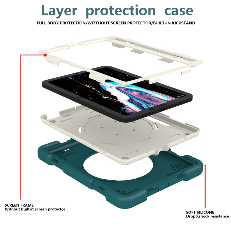 Silicone + PC Full Body Protection Tablet Case With Holder & Strap, For iPad mini 2021, For iPad mini 4 2015/mini 2019, For Samsung Galaxy Tab A 8.0 2019