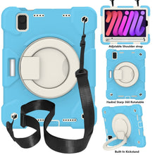Load image into Gallery viewer, Silicone + PC Full Body Protection Tablet Case With Holder &amp; Strap, For iPad mini 2021, For iPad mini 4 2015/mini 2019, For Samsung Galaxy Tab A 8.0 2019