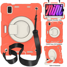 Load image into Gallery viewer, Silicone + PC Full Body Protection Tablet Case With Holder &amp; Strap, For iPad mini 2021, For iPad mini 4 2015/mini 2019, For Samsung Galaxy Tab A 8.0 2019