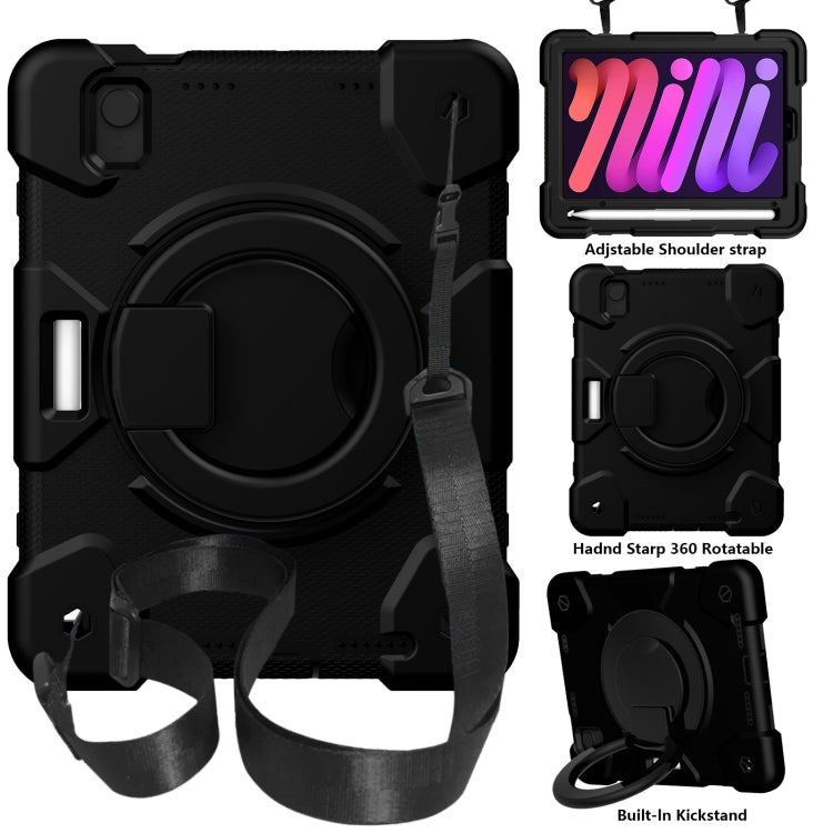 Silicone + PC Full Body Protection Tablet Case With Holder & Strap, For iPad mini 2021, For iPad mini 4 2015/mini 2019, For Samsung Galaxy Tab A 8.0 2019