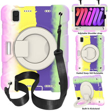 Load image into Gallery viewer, Silicone + PC Full Body Protection Tablet Case With Holder &amp; Strap, For iPad mini 2021, For iPad mini 4 2015/mini 2019, For Samsung Galaxy Tab A 8.0 2019