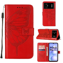 Load image into Gallery viewer, Embossed Butterfly Leather Phone Case, For Xiaomi 12 Lite, For Xiaomi Redmi Note 11T Pro, For Xiaomi Poco M4 5G