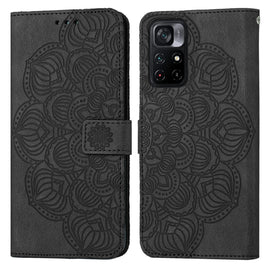 Mandala Embossed Flip Leather Phone Case, For Xiaomi Poco M4 Pro 5G, For Xiaomi Poco X3 NFC, For Xiaomi Poco X4 Pro 5G