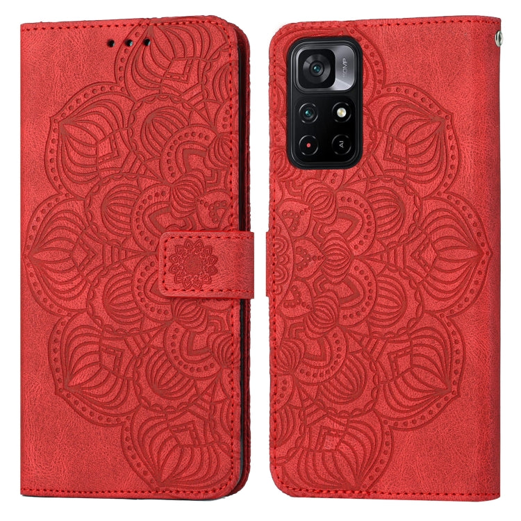 Mandala Embossed Flip Leather Phone Case, For Xiaomi Poco M4 Pro 5G, For Xiaomi Poco X3 NFC, For Xiaomi Poco X4 Pro 5G