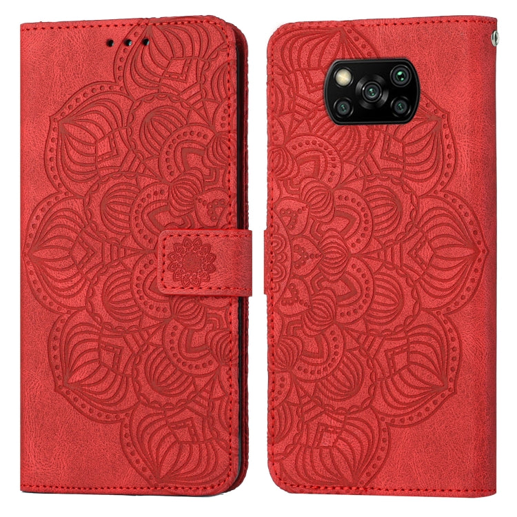 Mandala Embossed Flip Leather Phone Case, For Xiaomi Poco M4 Pro 5G, For Xiaomi Poco X3 NFC, For Xiaomi Poco X4 Pro 5G