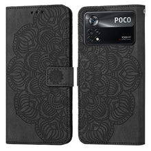 Load image into Gallery viewer, Mandala Embossed Flip Leather Phone Case, For Xiaomi Poco M4 Pro 5G, For Xiaomi Poco X3 NFC, For Xiaomi Poco X4 Pro 5G
