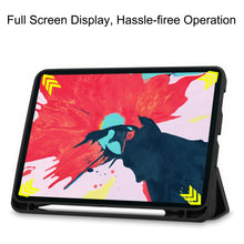 Load image into Gallery viewer, Custer Pattern TPU Smart Tablet Holster with Sleep Function &amp; Tri-Fold Bracket &amp; Pen Slot, For iPad Pro 11 inch 2020