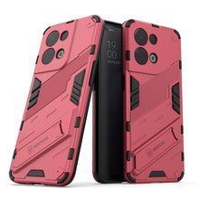 Load image into Gallery viewer, Punk Armor 2 in 1 PC + TPU Shockproof Phone Case with Invisible Holder, For OPPO Reno8, For OPPO Reno8 Pro, For OPPO Reno8 Pro+, For Xiaomi Poco M4 5G