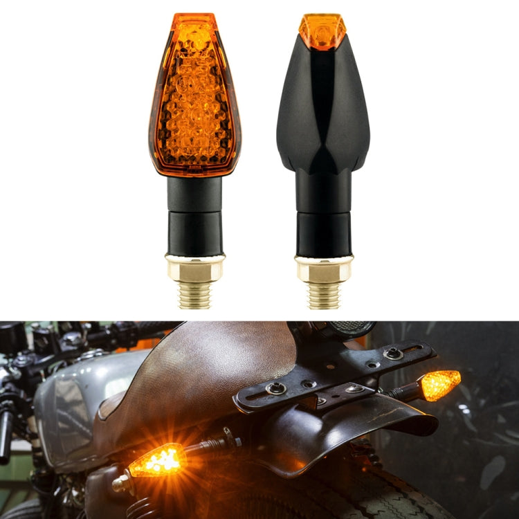 2 PCS KC025 Motorcycle 14LED Turn Signal Light, KC025(Black Shell + Yellow Lens), KC025(Black Shell + Smoked Black Lenses), KC025(Black Shell + Transparent Black Lenses), KC025(Lattice Shell + Smoked Black Lenses)                                       ...