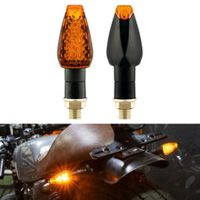 Load image into Gallery viewer, 2 PCS KC025 Motorcycle 14LED Turn Signal Light, KC025(Black Shell + Yellow Lens), KC025(Black Shell + Smoked Black Lenses), KC025(Black Shell + Transparent Black Lenses), KC025(Lattice Shell + Smoked Black Lenses)                                       ...