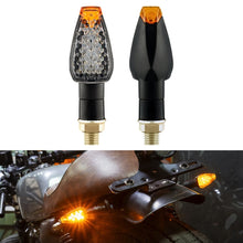 Load image into Gallery viewer, 2 PCS KC025 Motorcycle 14LED Turn Signal Light, KC025(Black Shell + Yellow Lens), KC025(Black Shell + Smoked Black Lenses), KC025(Black Shell + Transparent Black Lenses), KC025(Lattice Shell + Smoked Black Lenses)                                       ...