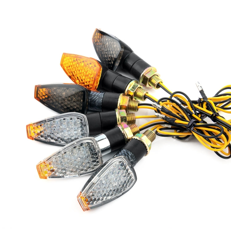 2 PCS KC025 Motorcycle 14LED Turn Signal Light, KC025(Black Shell + Yellow Lens), KC025(Black Shell + Smoked Black Lenses), KC025(Black Shell + Transparent Black Lenses), KC025(Lattice Shell + Smoked Black Lenses)                                       ...