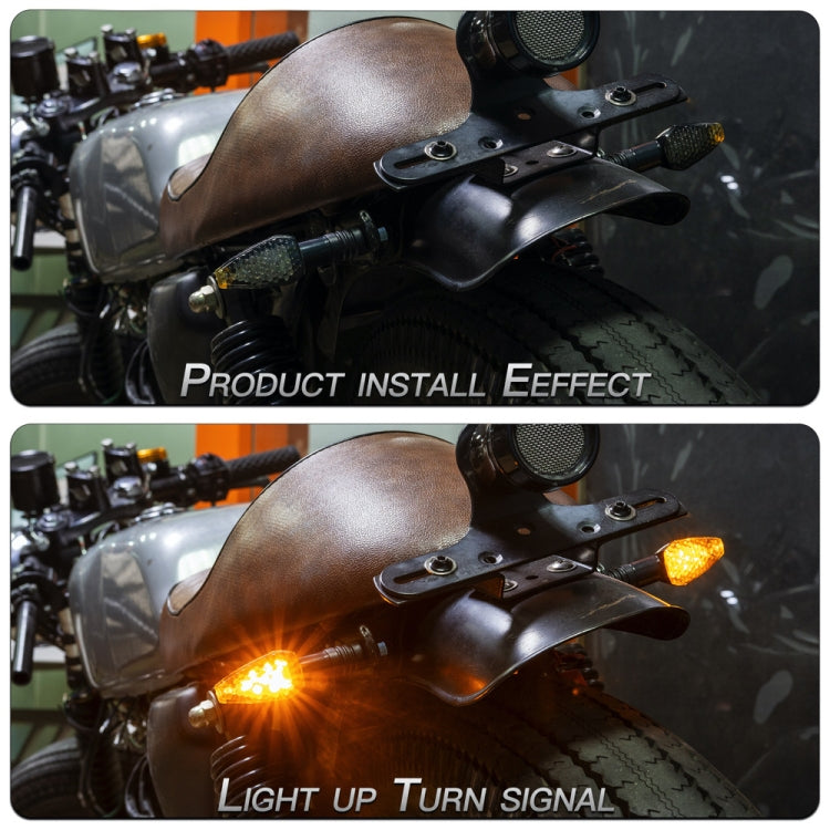 2 PCS KC025 Motorcycle 14LED Turn Signal Light, KC025(Black Shell + Yellow Lens), KC025(Black Shell + Smoked Black Lenses), KC025(Black Shell + Transparent Black Lenses), KC025(Lattice Shell + Smoked Black Lenses)                                       ...