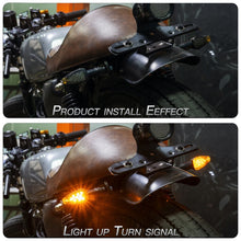 Load image into Gallery viewer, 2 PCS KC025 Motorcycle 14LED Turn Signal Light, KC025(Black Shell + Yellow Lens), KC025(Black Shell + Smoked Black Lenses), KC025(Black Shell + Transparent Black Lenses), KC025(Lattice Shell + Smoked Black Lenses)                                       ...