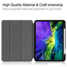Load image into Gallery viewer, Painted TPU Smart Tablet Holster With Sleep Function &amp; Tri-Fold Bracket &amp; Pen Slot, For iPad Pro 11 inch 2020