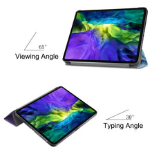 Load image into Gallery viewer, Custer Painted TPU Smart Tablet Leather Case with Sleep Function &amp; Tri-Fold Bracket &amp; Pen Slot, For iPad Pro 11 inch 2020