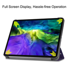 Load image into Gallery viewer, Custer Painted TPU Smart Tablet Leather Case with Sleep Function &amp; Tri-Fold Bracket &amp; Pen Slot, For iPad Pro 11 inch 2020