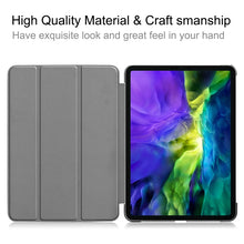 Load image into Gallery viewer, Custer Painted TPU Smart Tablet Leather Case with Sleep Function &amp; Tri-Fold Bracket &amp; Pen Slot, For iPad Pro 11 inch 2020