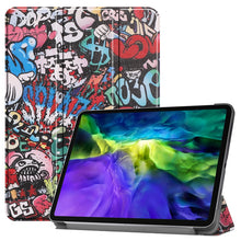 Load image into Gallery viewer, Custer Painted TPU Smart Tablet Leather Case with Sleep Function &amp; Tri-Fold Bracket &amp; Pen Slot, For iPad Pro 11 inch 2020