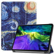 Load image into Gallery viewer, Custer Painted TPU Smart Tablet Leather Case with Sleep Function &amp; Tri-Fold Bracket &amp; Pen Slot, For iPad Pro 11 inch 2020