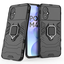 Load image into Gallery viewer, Shockproof PC + TPU Phone Case with Magnetic Ring Holder, For Xiaomi Poco M4 5G / Poco M5 5G / 4G