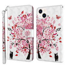 Load image into Gallery viewer, 3D Painting Pattern Flip Leather Phone Case, For iPhone 14, For iPhone 14 Plus, For iPhone 14 Pro, For iPhone 14 Pro Max