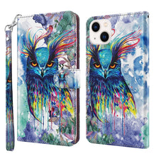 Load image into Gallery viewer, 3D Painting Pattern Flip Leather Phone Case, For iPhone 14, For iPhone 14 Plus, For iPhone 14 Pro, For iPhone 14 Pro Max