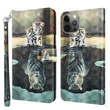 Load image into Gallery viewer, 3D Painting Pattern Flip Leather Phone Case, For iPhone 14, For iPhone 14 Plus, For iPhone 14 Pro, For iPhone 14 Pro Max