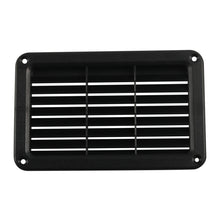 Load image into Gallery viewer, A6788 193x122mm Black Rectangle Louvered Ventilation Plastic Venting Panel Cover, 193x122mm