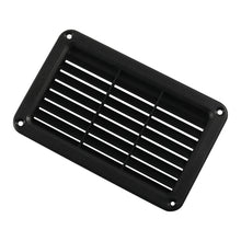 Load image into Gallery viewer, A6788 193x122mm Black Rectangle Louvered Ventilation Plastic Venting Panel Cover, 193x122mm