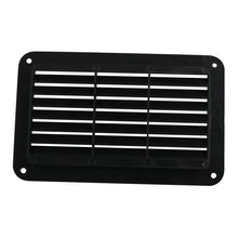 Load image into Gallery viewer, A6788 193x122mm Black Rectangle Louvered Ventilation Plastic Venting Panel Cover, 193x122mm