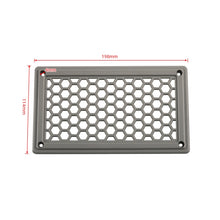 Load image into Gallery viewer, A6790 198x114mm Grey Rectangle Louvered Ventilation Plastic Venting Panel Cover, 198x114mm
